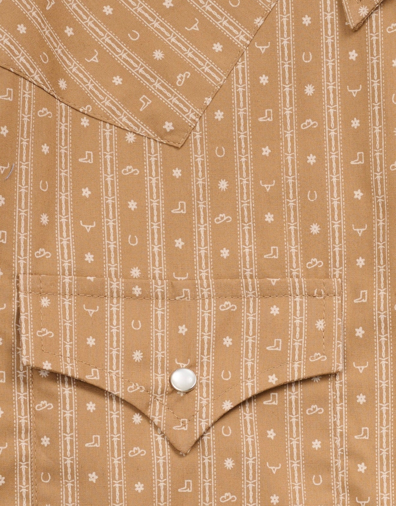 Men's Ely Cattleman Long Sleeve Barbed Wire Print Western Snap Shirt