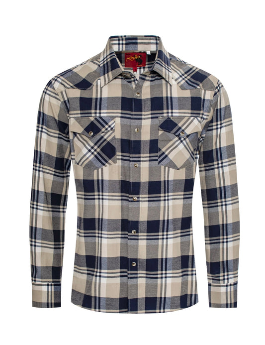 Men's Western style long sleeve Flannel Shirt