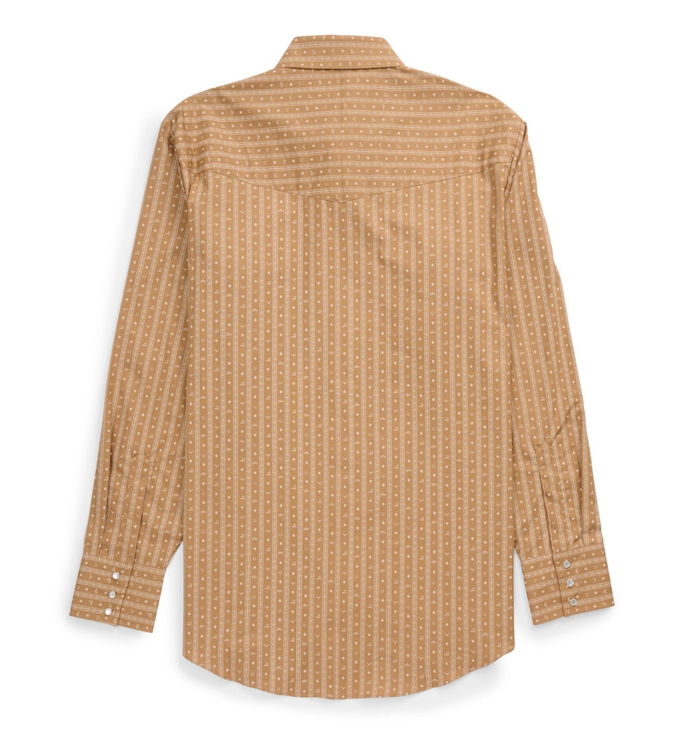 Men's Ely Cattleman Long Sleeve Barbed Wire Print Western Snap Shirt