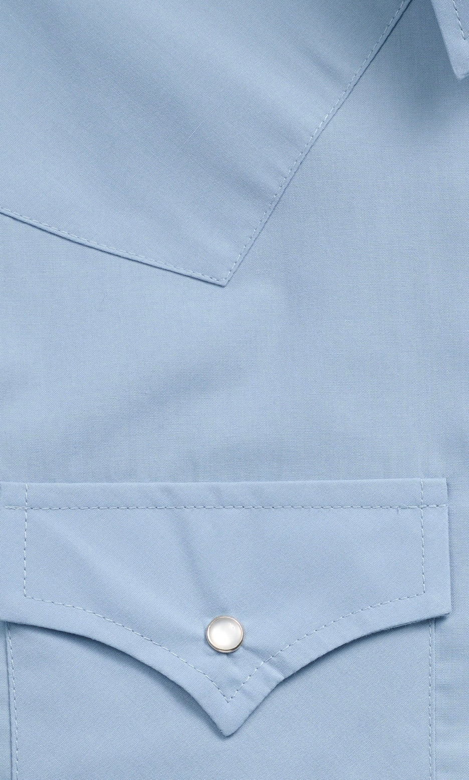 Men's Ely Cattleman Long Sleeve Solid Stone Blue Western Shirt