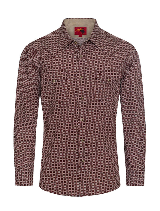 Men's Western style long sleeve shirt